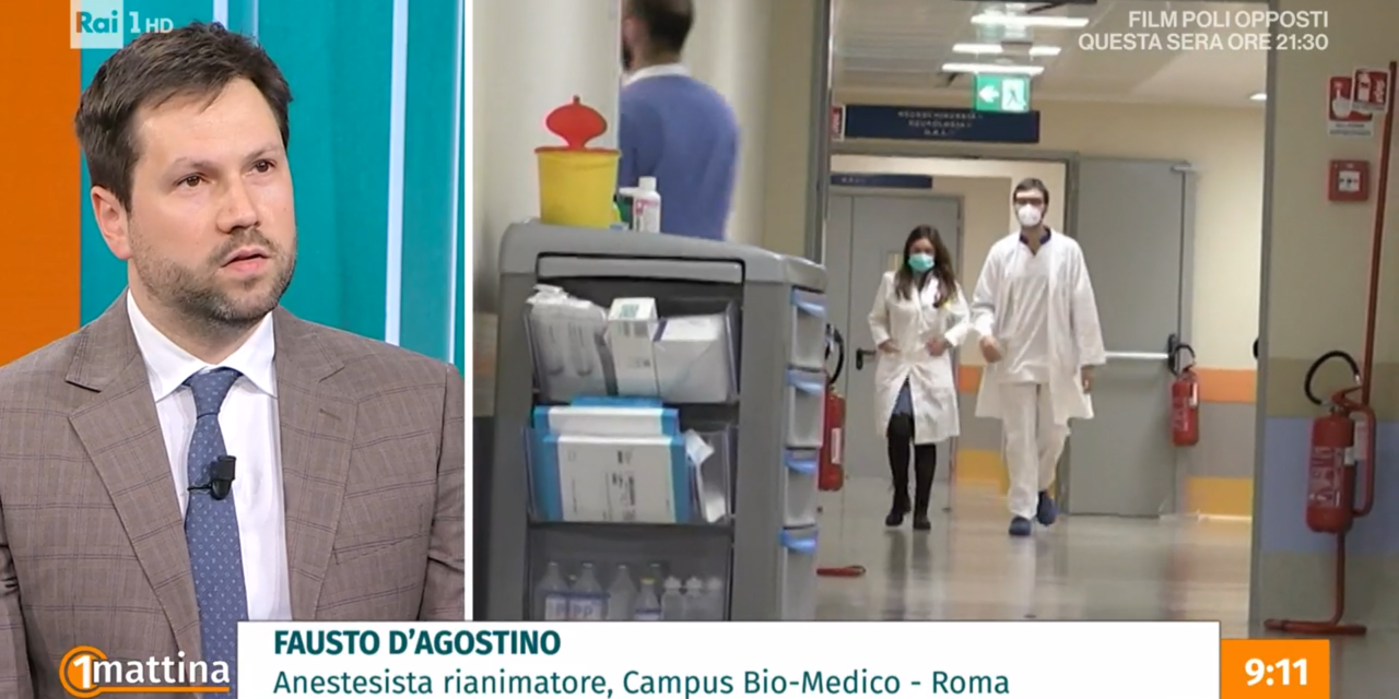 Il medico pugliese Fausto D’Agostino ospite di Unomattina per parlare di aggressioni al personale sanitario