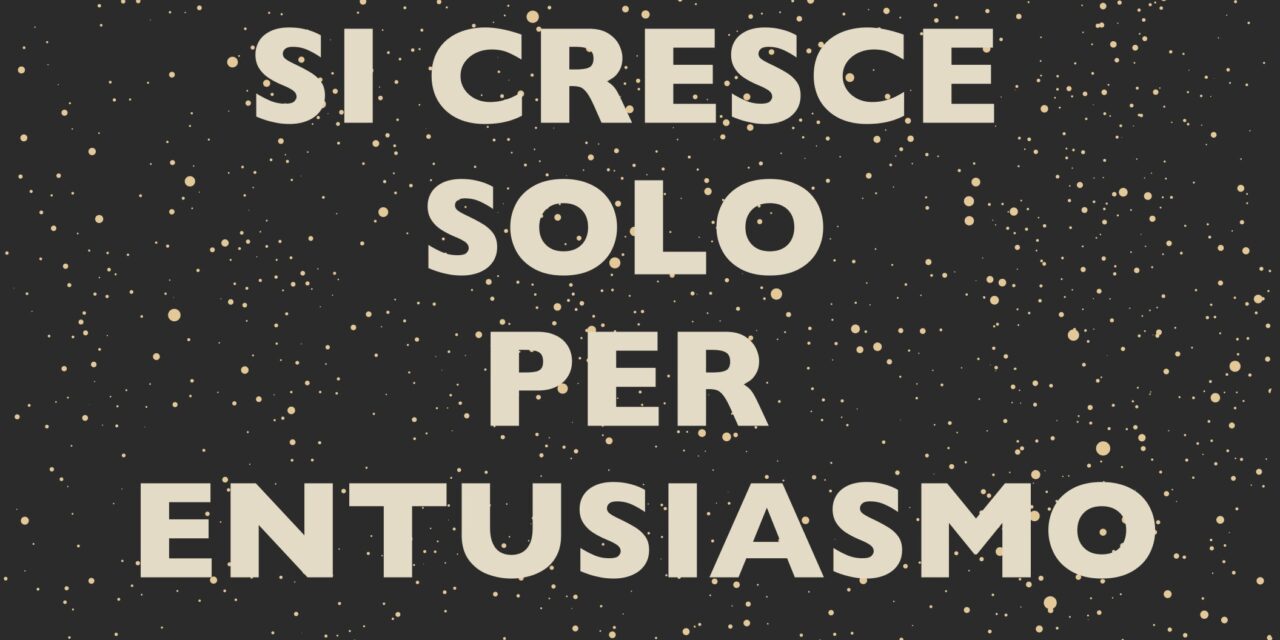 “Si cresce solo per entusiasmo”,  come essere imprenditore di successo  per lo scrittore Sala