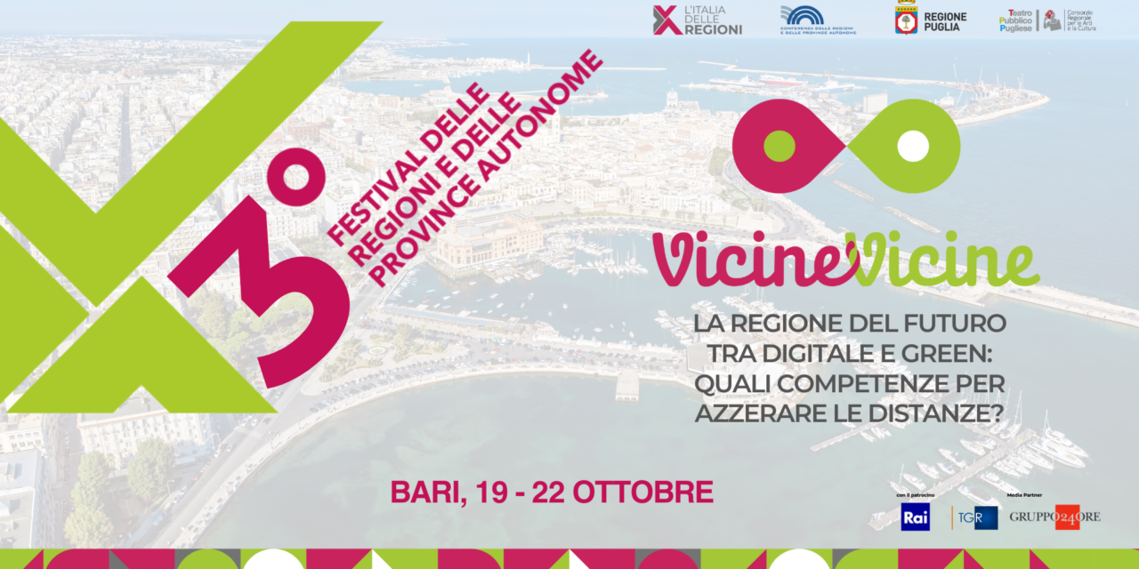 Festival delle Regioni e delle Province autonome a Bari fino al 22 ottobre 2024