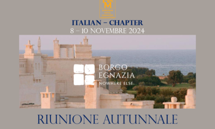 dall’8 al 10 novembre a Borgo Egnazia la riunione autunnale del chapter italiano Ehma