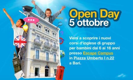 Escape Campus. Il 5 ottobre a Bari parte l’Open day dell’accademia di lingue