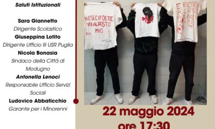 Il 22 maggio Lezione “aperta” ai cittadini di domani nella scuola tommaso Fiore di Modugno