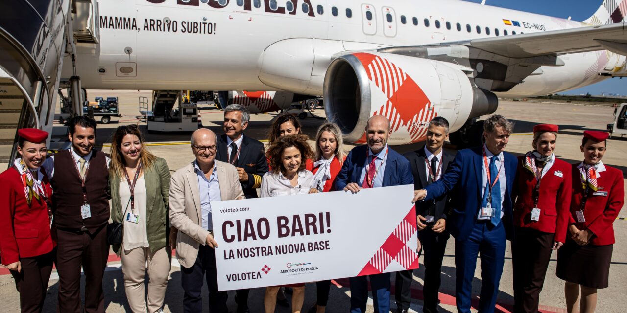 VOLOTEA INAUGURA L’APERTURA DELLA NUOVA BASE OPERATIVA A BARI