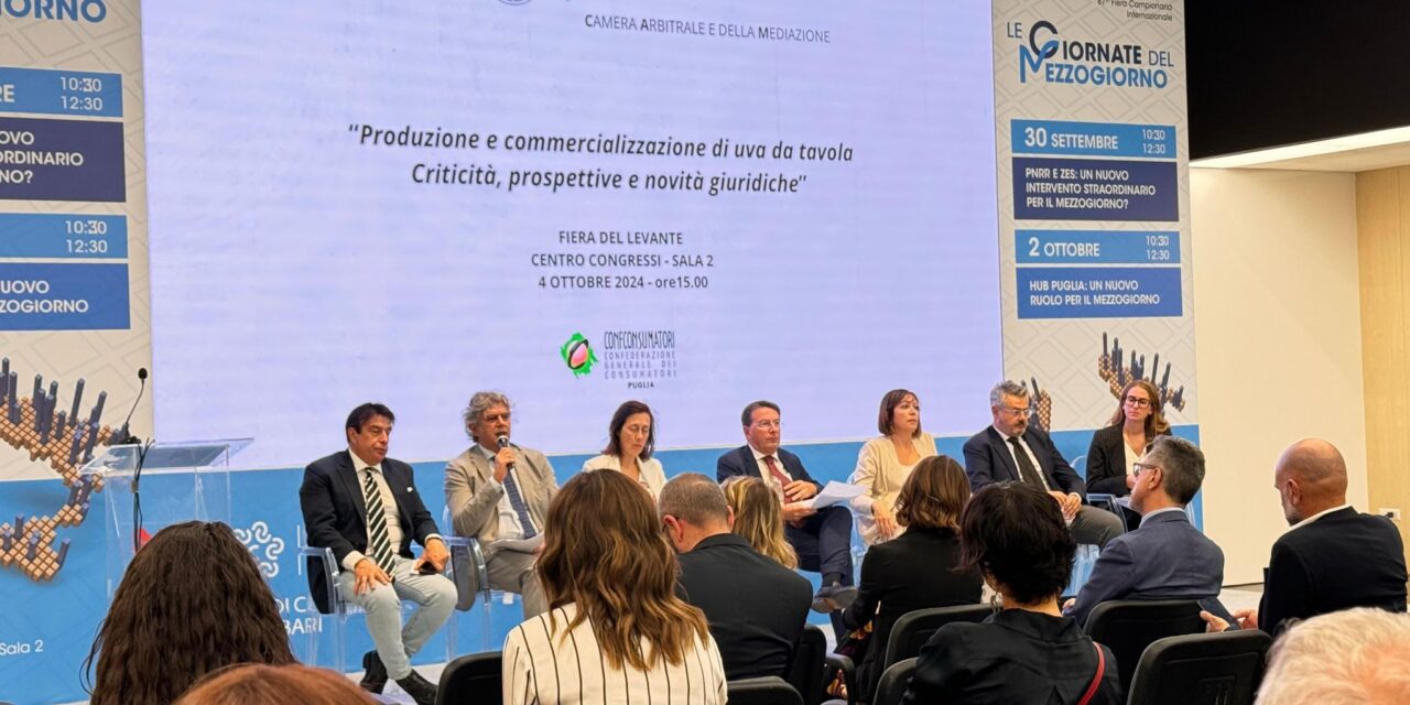 87 FIERA DEL LEVANTE. Produzione e commercializzazione di uva da tavola. Criticità, prospettive e novità giuridiche