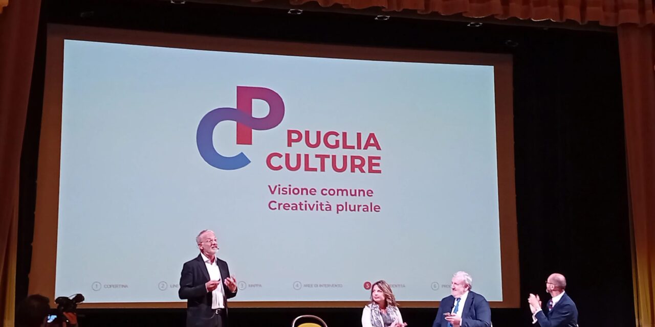 TEATRO PUBBLICO PUGLIESE SI TRASFORMA IN “PUGLIA CULTURE” OGGI LA PRESENTAZIONE