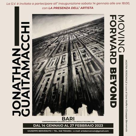 MOVING FORWARD BEYOND. Dal 14 gennaio da Contemporanea Galleria d’Arte di Bari la personale di Jonathan Guaitamacchi