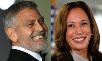 Clooney sostiene Harris e ringrazia Biden: “Ha salvato di nuovo la democrazia”