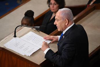 Netanyahu al Congresso Usa, Hamas: “Discorso pieno di bugie”