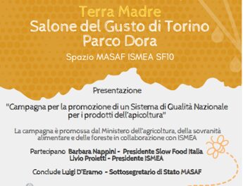 Al Salone Gusto Torino focus su Sistema Qualità Nazionale per i mieli targato Masaf-Ismea