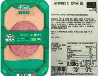 Hamburger bovino bio richiamati per rischio salmonella: i lotti interessati