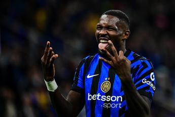 Inter-Torino 3-2, tripletta Thuram e Inzaghi sale