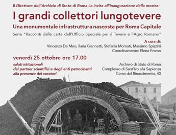 Mostre, al via ‘I grandi collettori lungotevere’, l’infrastruttura ‘nascosta’ di Roma