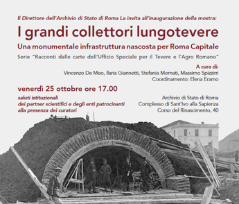 Mostre, al via ‘I grandi collettori lungotevere’, l’infrastruttura ‘nascosta’ di Roma