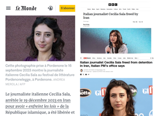 Cecilia Sala liberata, dalla Cnn alla Bbc la notizia fa il giro del mondo